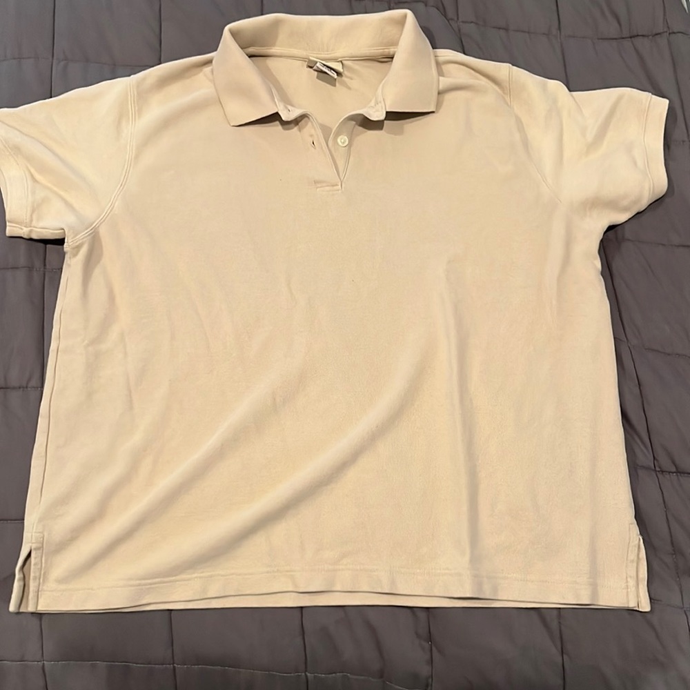 Tan ll bean polo